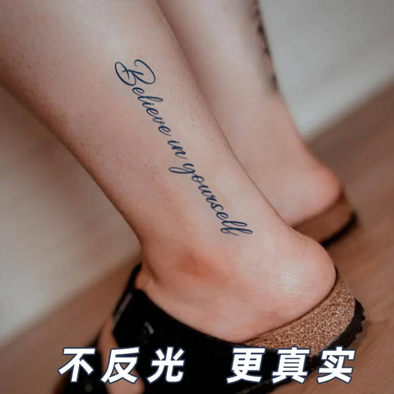 2022 новые индивидуальные английские художественные шрифты водонепроницаемые