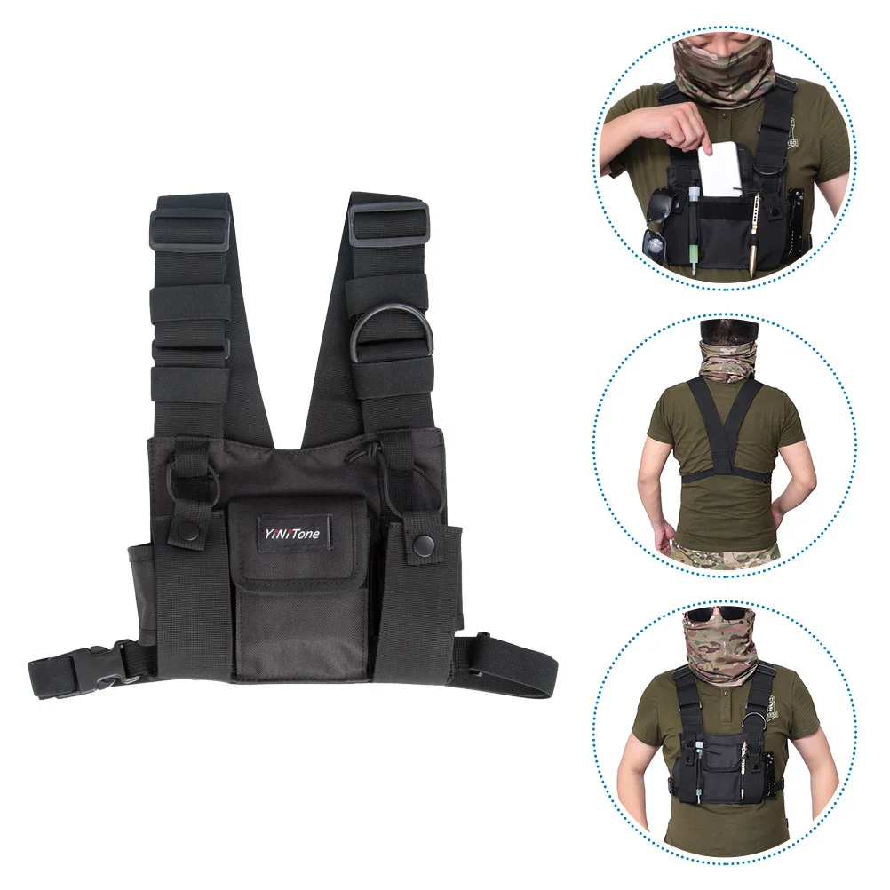 

Outdoor Succor Harness Men Radio Pack Holster Front Pouch