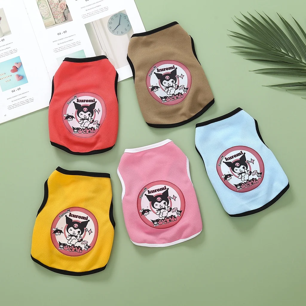 

Cartoon Dog Vest Chihuahua Poodle Teddy Breathable Puppy Sleveless T-Shirt For Cat Dog Costume Summer Pet Dog Clothes