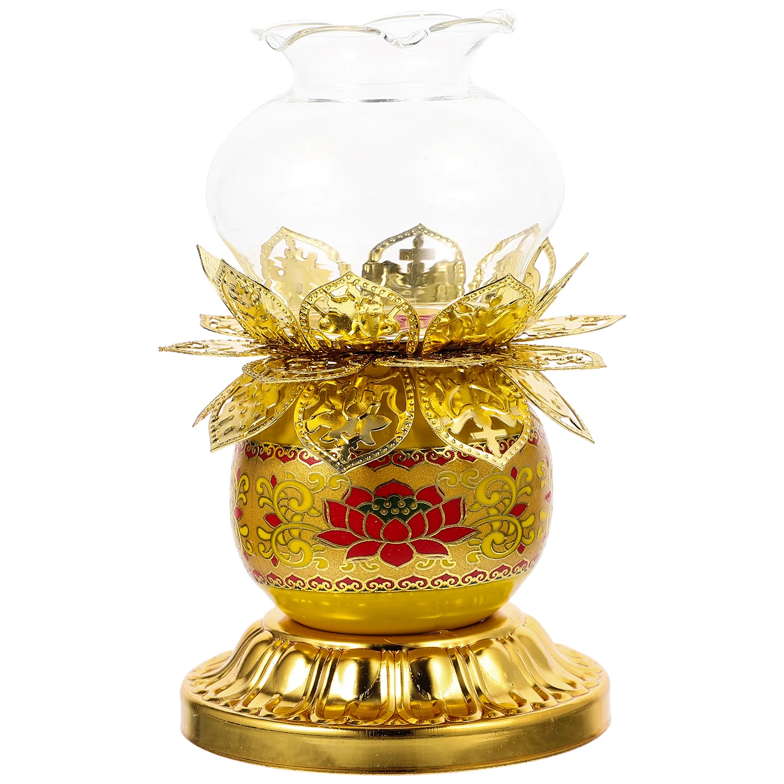 

Buddhism Worship Worship Stand Temple Holder Altar Supply with Lampshade
