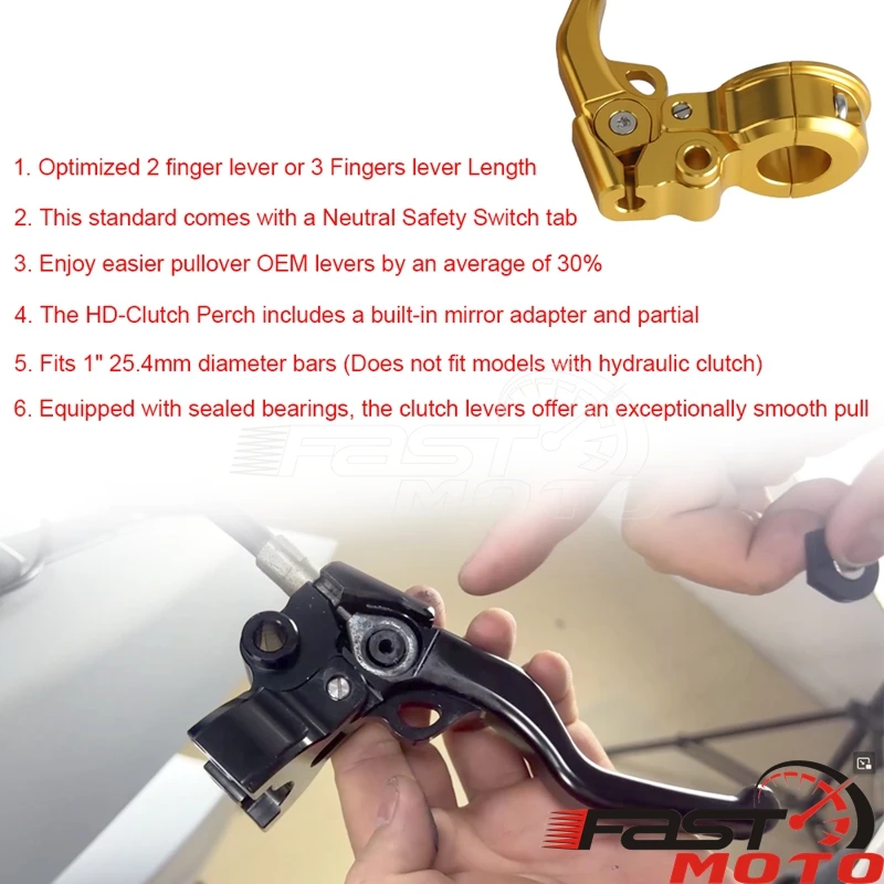 Рычаг сцепления для трюков с легким управлением Harley Dyna Super Glide CVO/SE FXDSE FXDC FXDX 35th