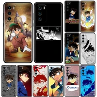 bandai anime detective conan phone case for huawei p10 p20 p30 p40 p50 p50e p smart 2021 pro lite 5g plus tpu case cover bandai