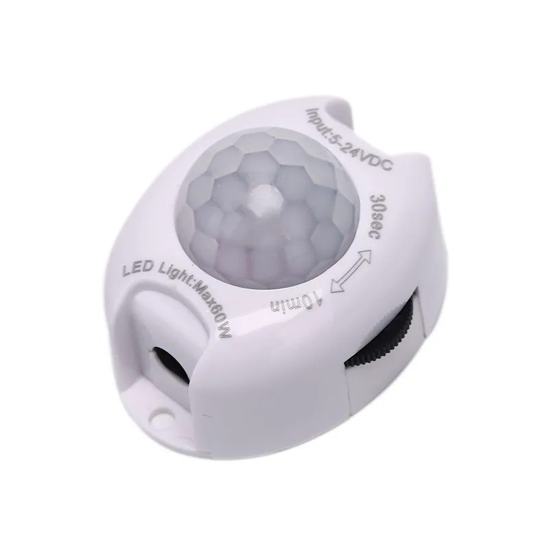 

DC 5V 12V Light Switch Motion Sensor Movement Detector Activated Timer Automatic PIR Motion Sensor LED Strip Light Module Tape