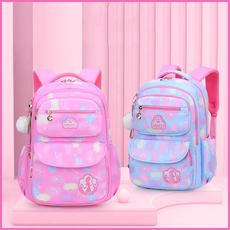 

2022 New Primary School Backpack Children Schoolbag Cute Colorful School Book Bags Girls Knapsack Mochila Femenina