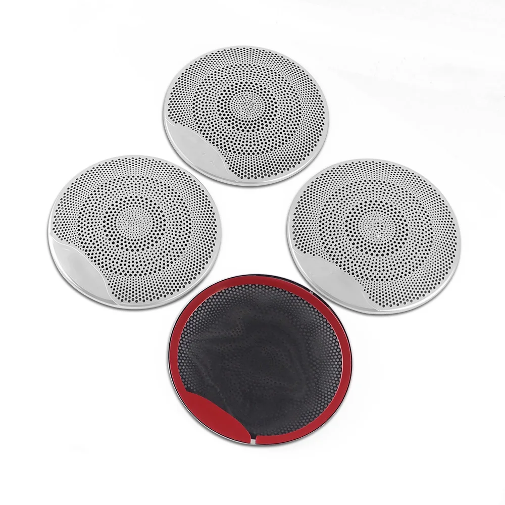 4 шт. ярко-серебристый аудио для Bur Arx динамик крышка громкоговорителя защитный