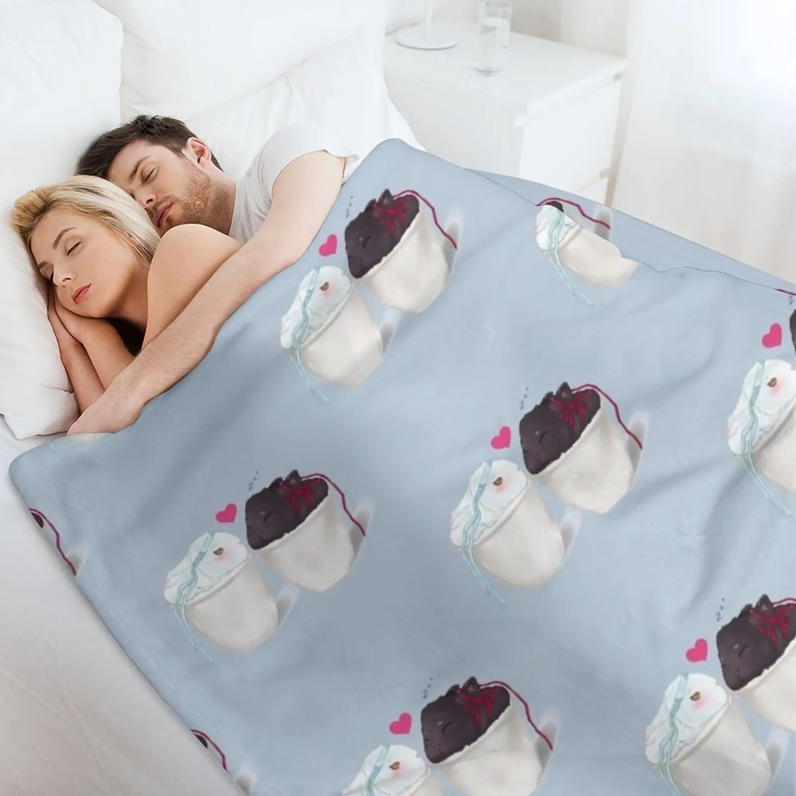 Одеяло WanXian с маленькими кроликами роскошное пледы для кровати плед диван