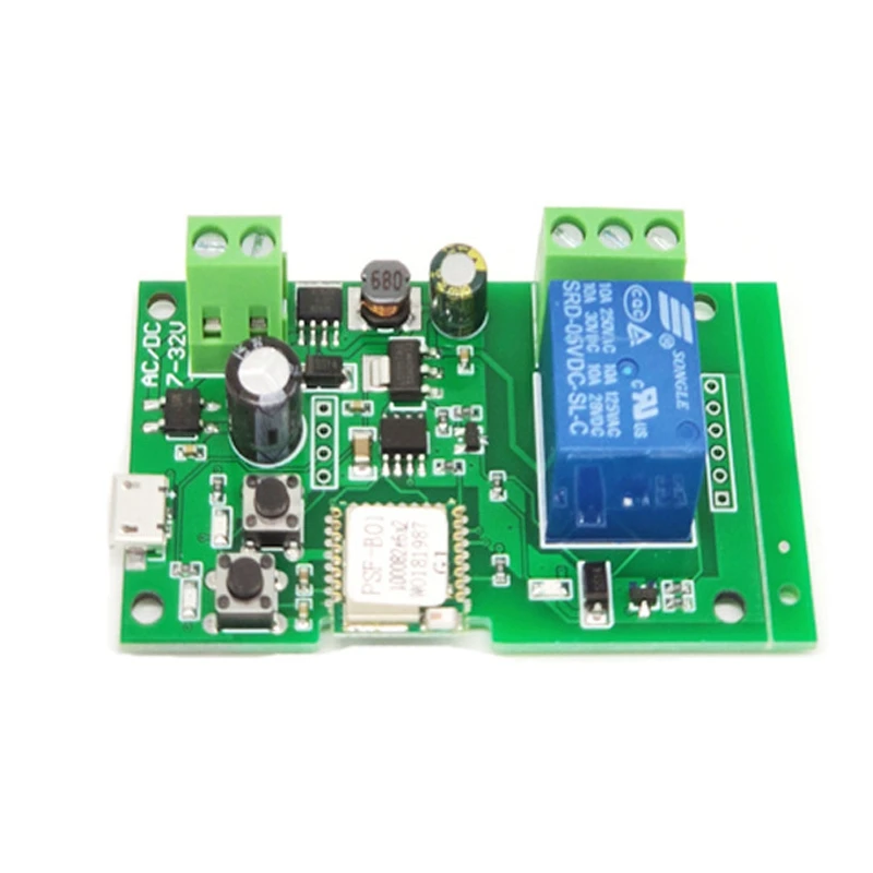 

Smart USB 7-32V DIY 1 Channel Jog Inching Self-Locking WIFI Wireless Smart Home Switch Remote Control with Amazon Alexa