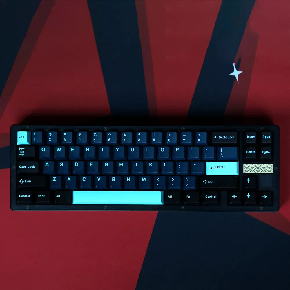 

New Copy Monster/ Botanical/Blue Samurai 173 Key DOUBLE SHOT Cherry Profile Keycap For Mechanical Gaming Keyboard GMMK Pro