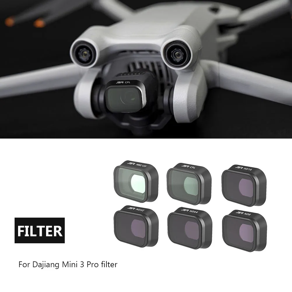 

Практичные фильтры для объектива камеры для DJI Mini 3 Pro Drone Оптическое стекло защитный комплект для замены Аксессуары для дрона