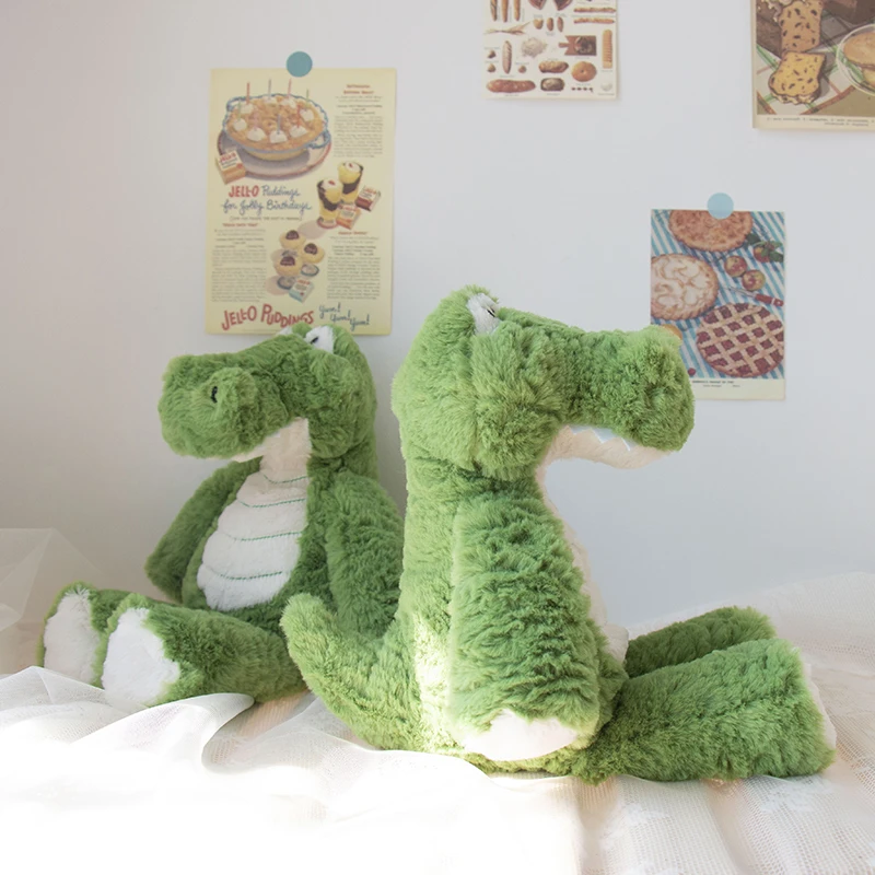 Симпатичная плюшевая игрушка Candice guo милая мультяшная зверушка зеленая крокодил