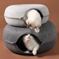pet cats tunnel interactive play toy cat bed dual use indoor toys kitten exercising products cat training toy cat accessories
