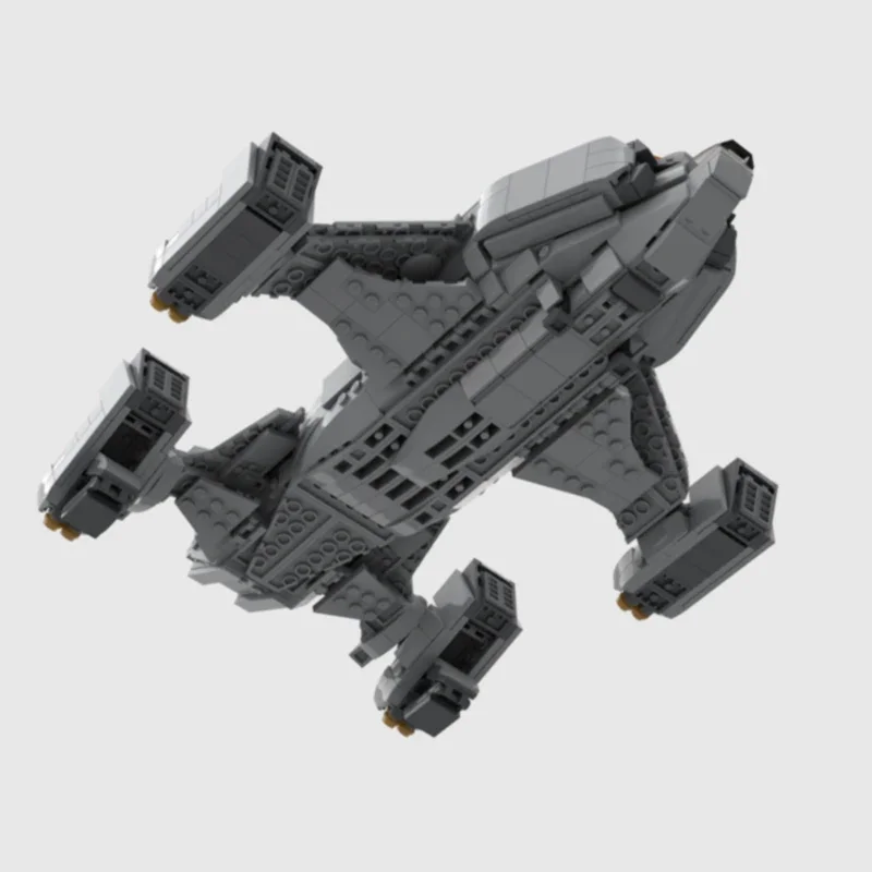 Модель военного самолета MOC строительные кирпичи космический корабль модульная