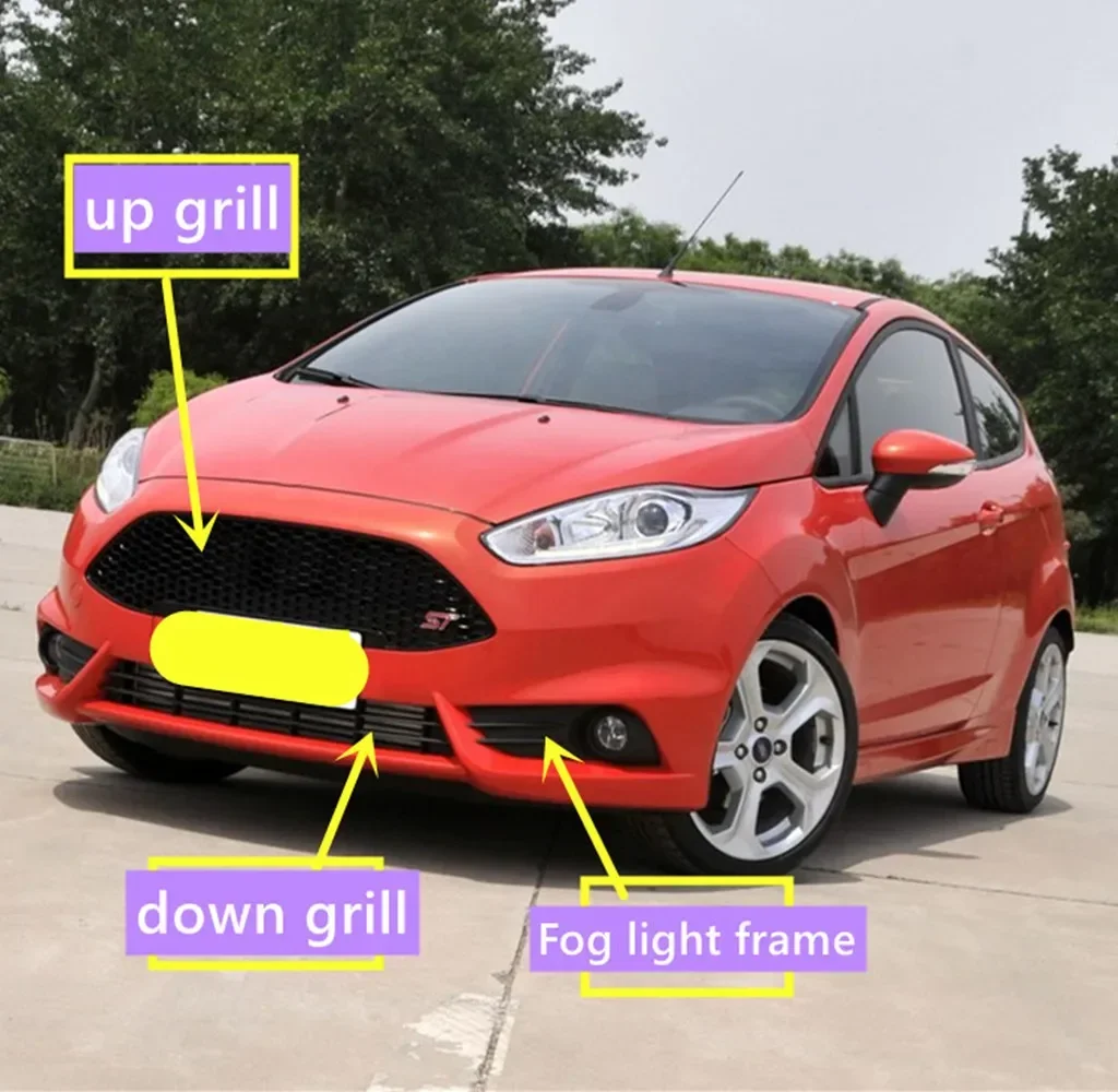 Решетка переднего бампера вверх и вниз рамка противотуманной фары в сборе для Ford