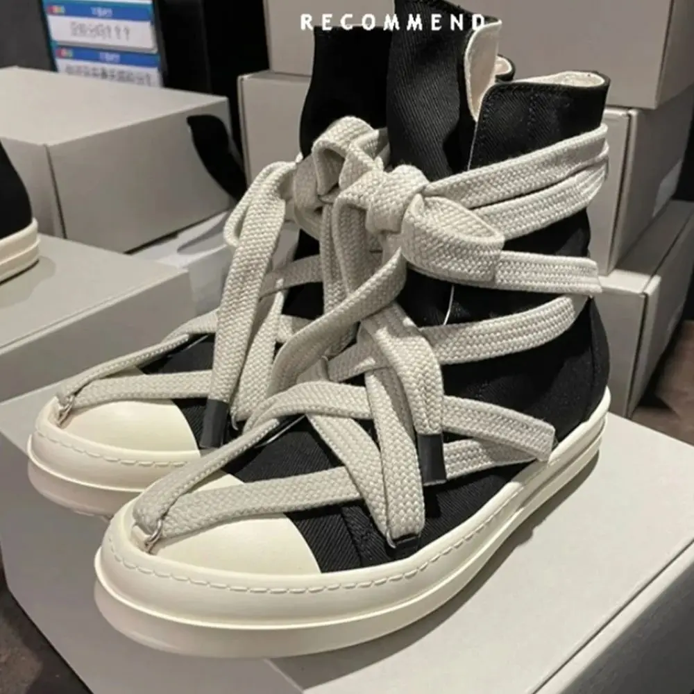 Кожаные ботинки до середины икры с пентаграммой модные Универсальные сапоги