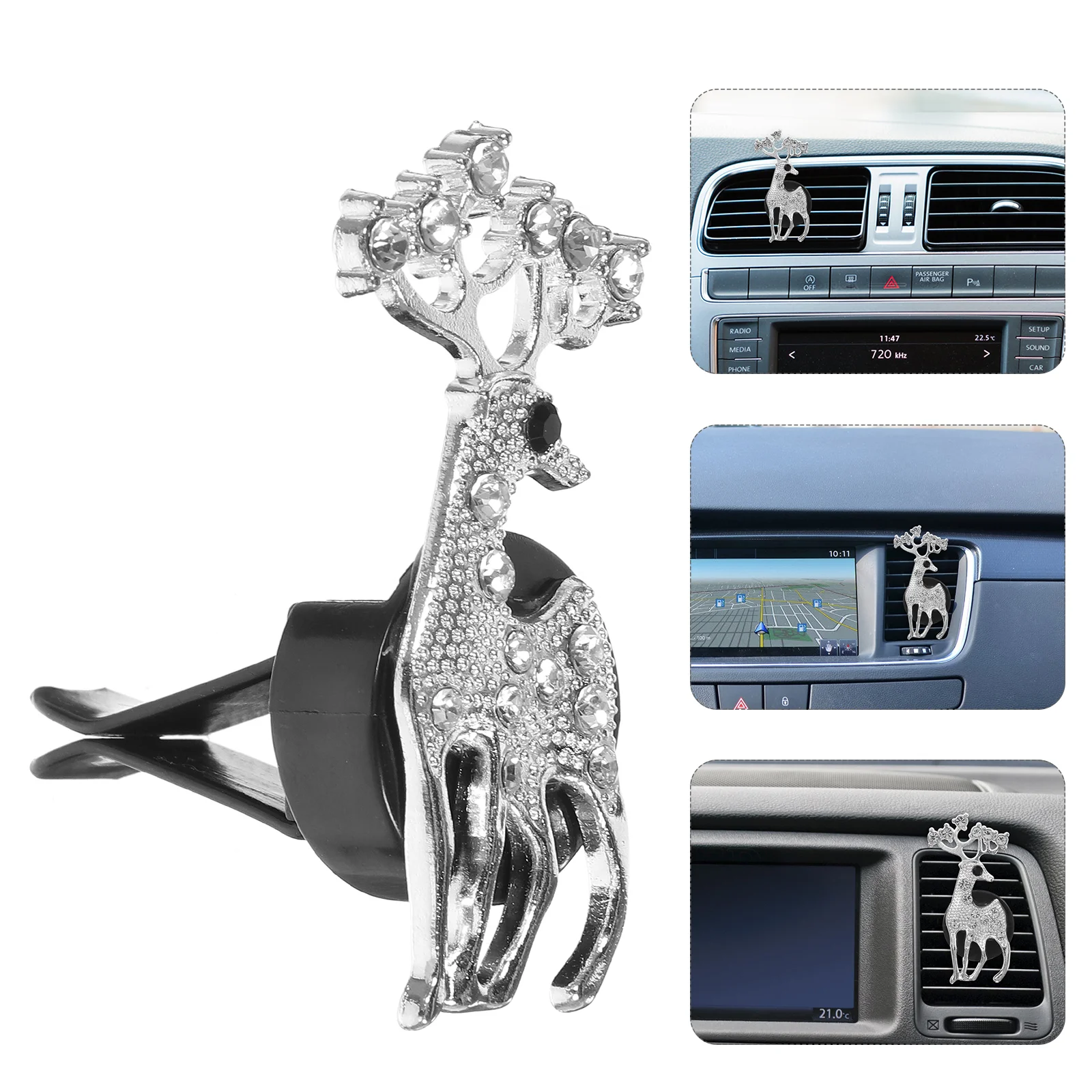 

Car Outlet Clips Vent Dashboard Decorations Automotive Interior Crystal Diffuser