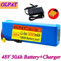 48v lithium lion battery 48v 30ah 1000w 13s3p lithium lion battery pack 54 6v e bike electric bicycle scooter with xt60charger