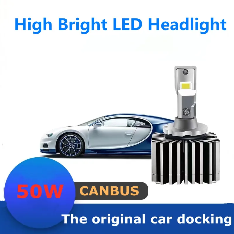 No Error New Arrival D1S D2S D3S D4S D5S D8S LED Headlight Car Bulbs High Power 100W/Pair 12000LM Canbus Auto Led Light LED Lamp