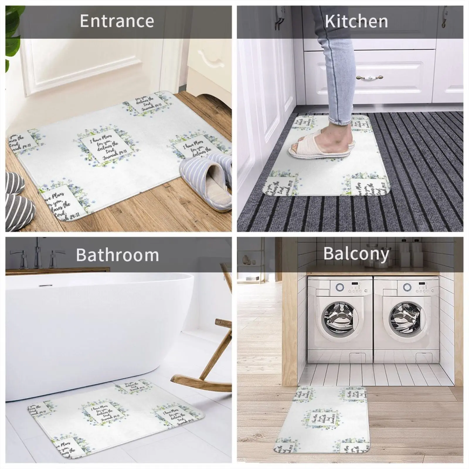 У меня есть планы для вас коврик впитывающий воду нескользящий дверной Иисус