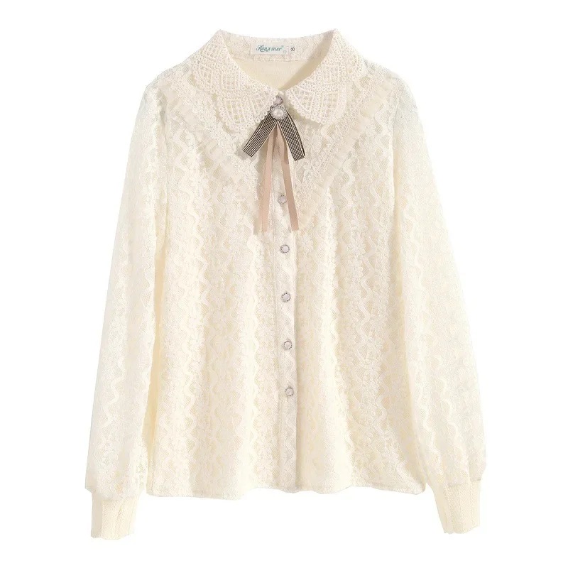 Утолщенный кружевной базовый слой на флисовой подкладке женский зимний топ 2024