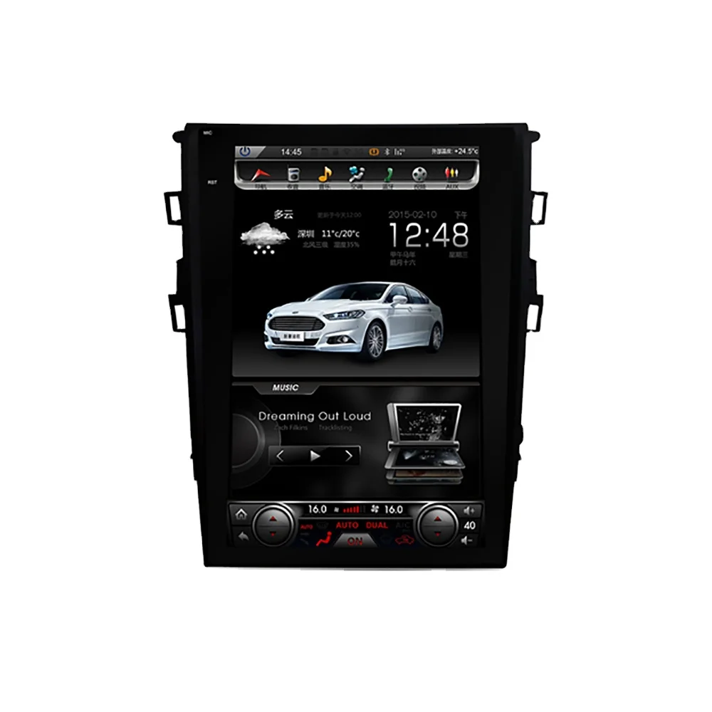 

Система Tesla Android, автомобильный GPS-радиоплеер, автомобильная стереосистема для Ford Mondeo 2013-2017, Автомобильный мультимедийный 4G DVD-плеер