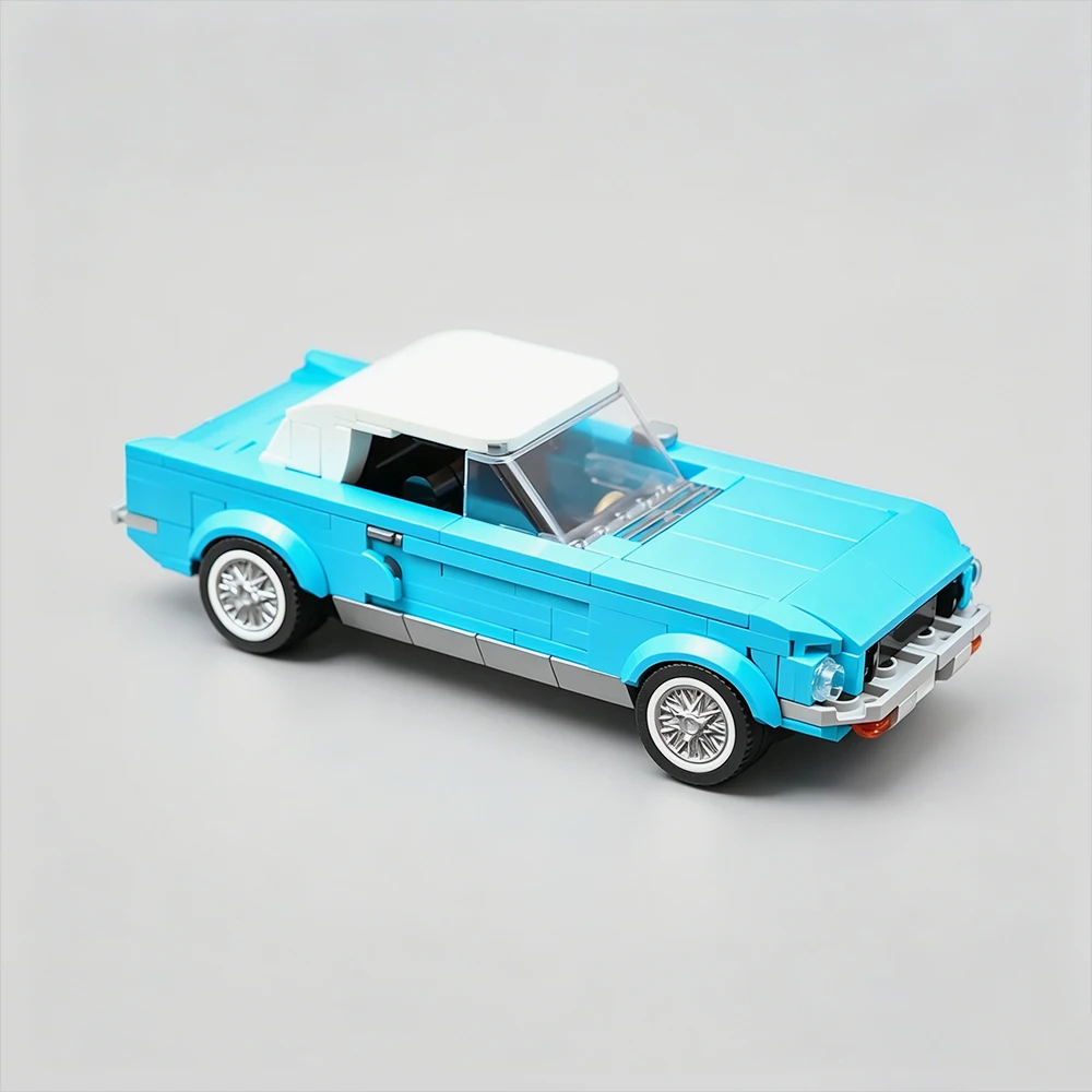 Новая модель MOC Speed ​ ​ Конструктор «Классический спортивный автомобиль 1965 года»: Модульная сборная модель гоночного автомобиля, развивающая игрушка для мальчиков, подарочный набор (art.: 3920dab464ae5) - 3920dab464ae5