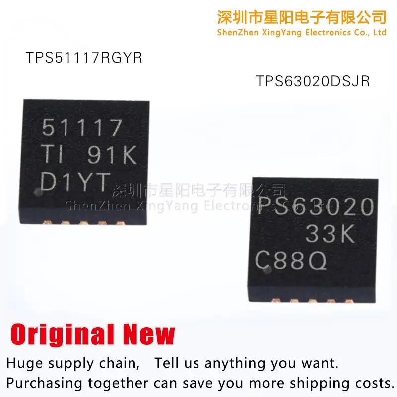 

Новинка, оригинальный TPS51117RGYR TPS63020DSJR спот
