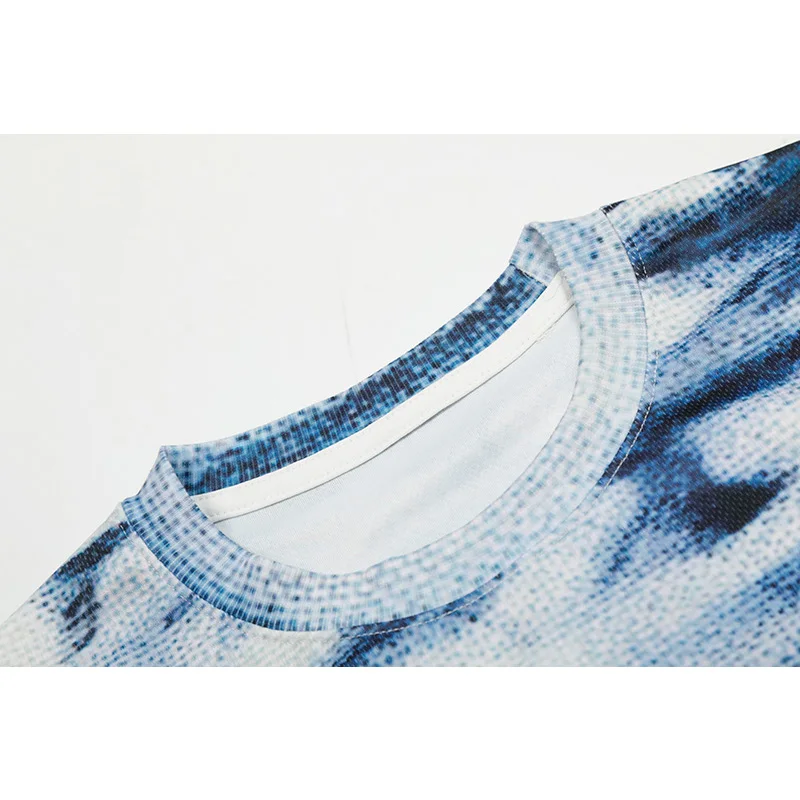 Классическая универсальная уличная одежда с круглым вырезом летняя футболка в