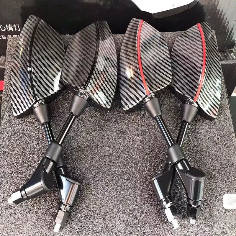 

Creative Design Motorcycle Rear View Mirror 8mm 10mm Universal Scooter Side Mirror Motorbike Accessories Easy Installation