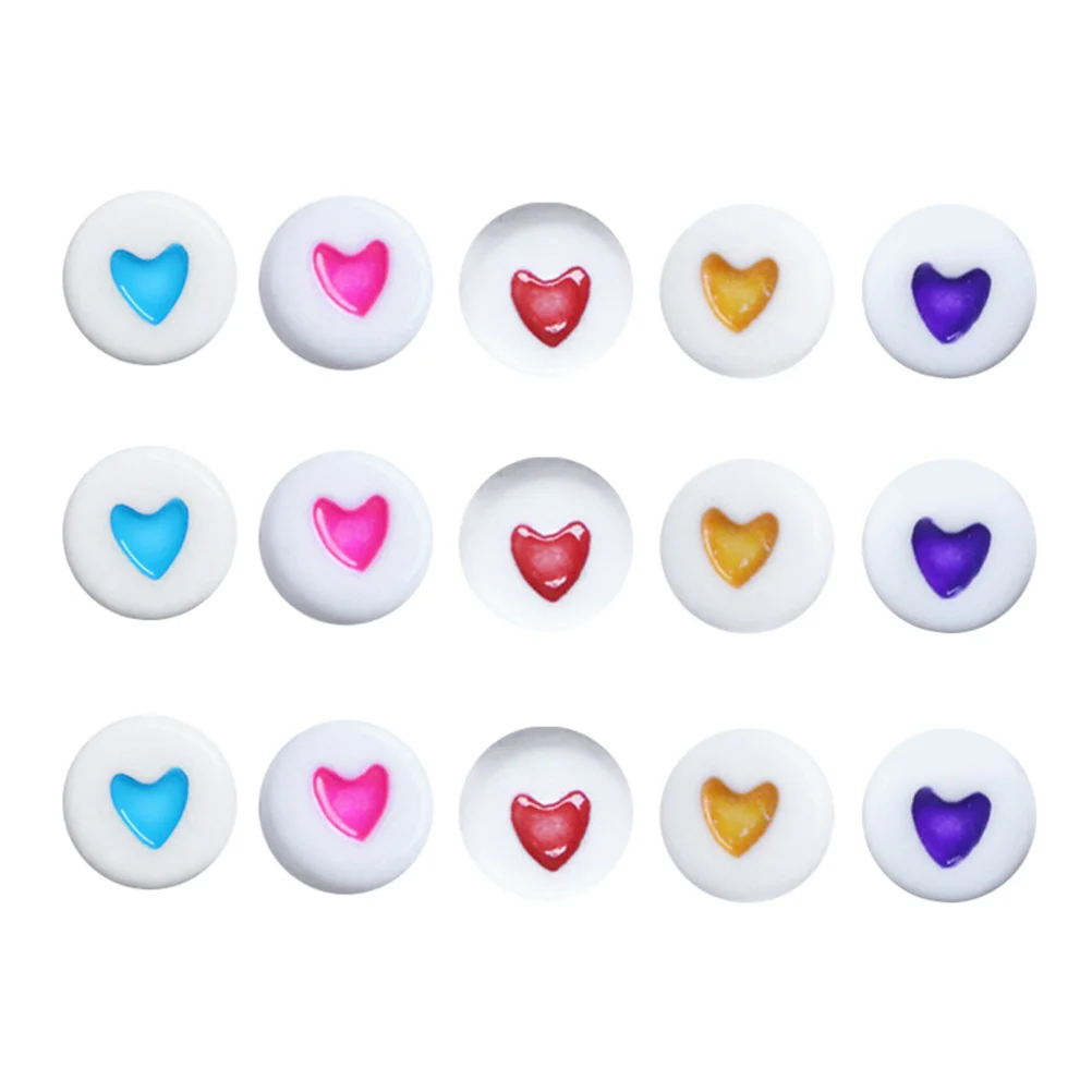 100 шт. акриловые бусины в форме сердца ремесленные наборы для изготовления