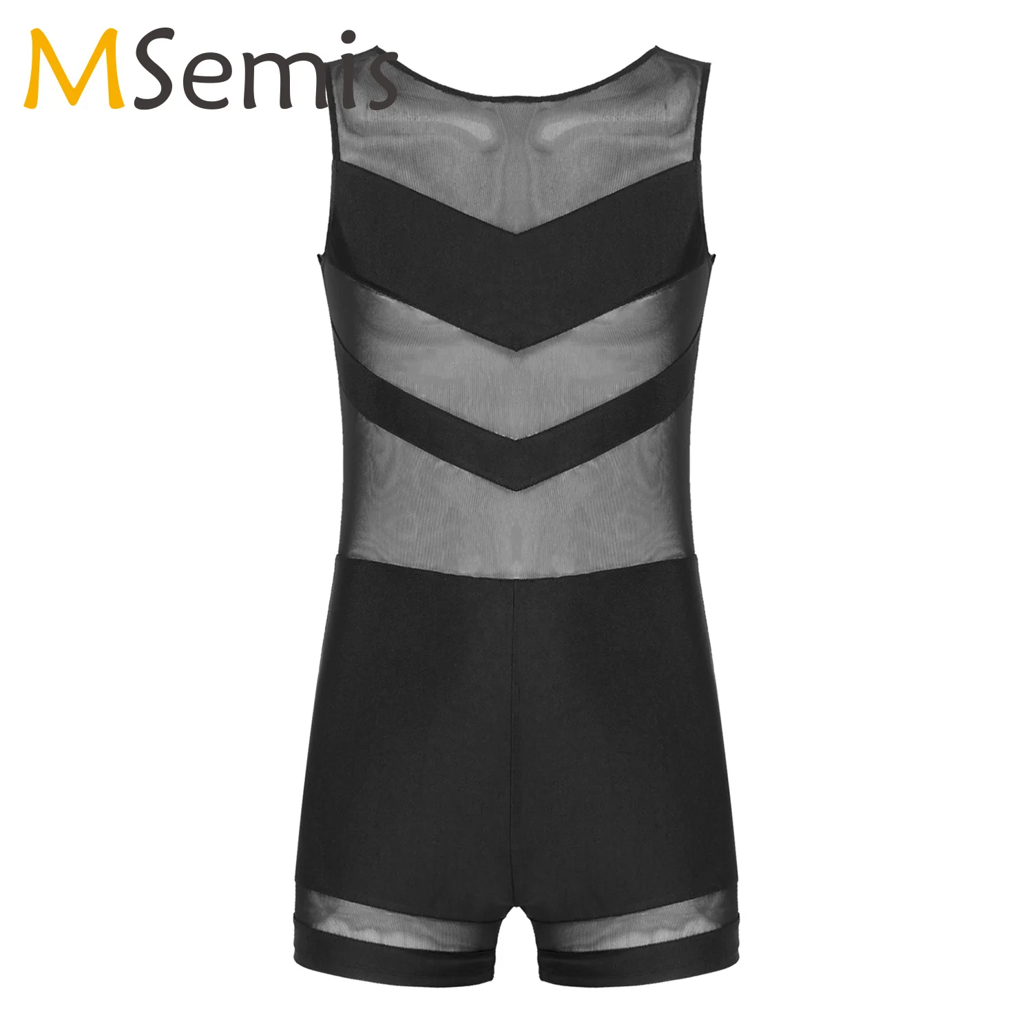 

Men's Bodysuit Shaper Sleeveless Corsets Vest See-through Mesh Breathable Body Shaper Men Gym Fitnes Workout Ballet Dancewear
