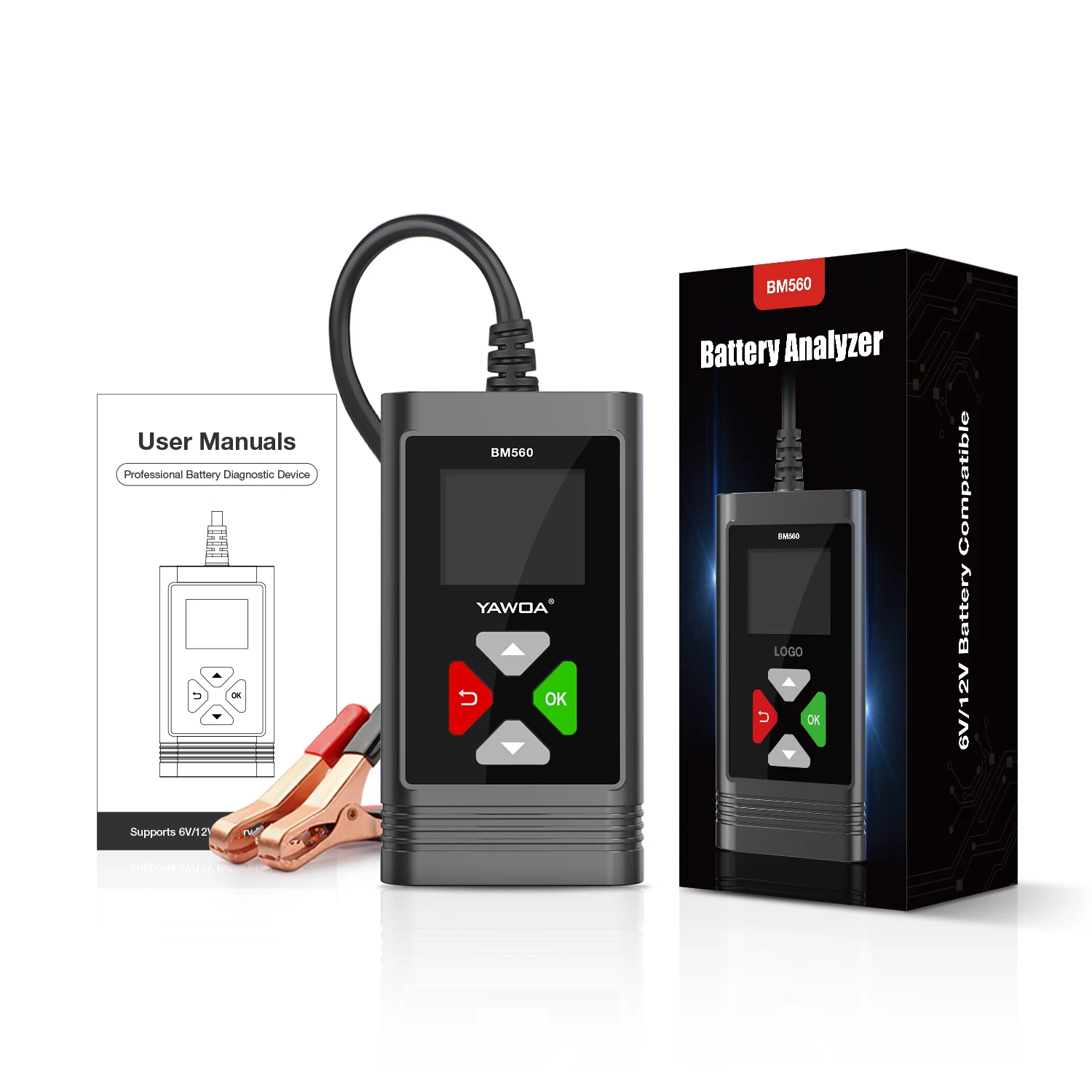 BM560 Тестер автомобильного аккумулятора 6 В 12 BM580 Анализатор Тест запуска зарядки