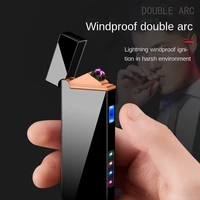 cool double arc usb charging lighter creative trendy unique advertising gift