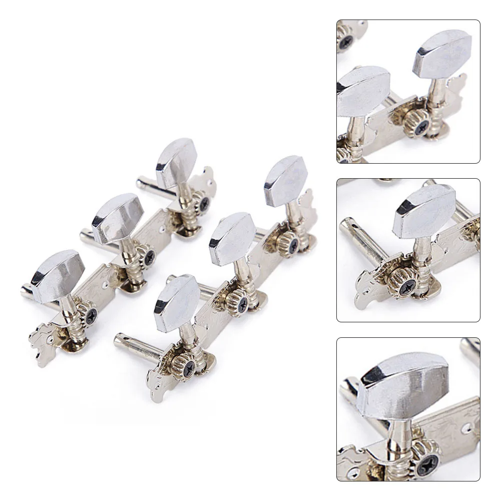 

6Pcs Acoustic/Folk Guitar Tuning Pegs Tuners Machine Heads Chrome Part 3R+3L Gold Plated Guitar Parts Accessories Hotselling