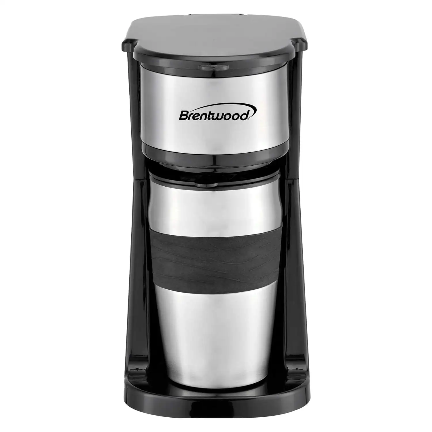 

TS-113BK Portable Single-Serve Coffee Brewer with 14 oz Travel Mug, Black