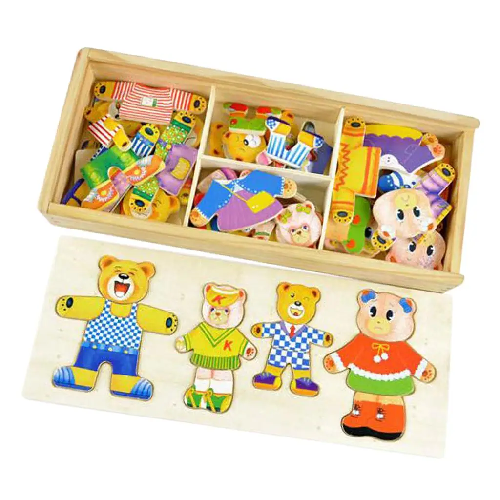 

Dress-Up Puzzle Mixing And Matching Game Toy For Preschool Kids