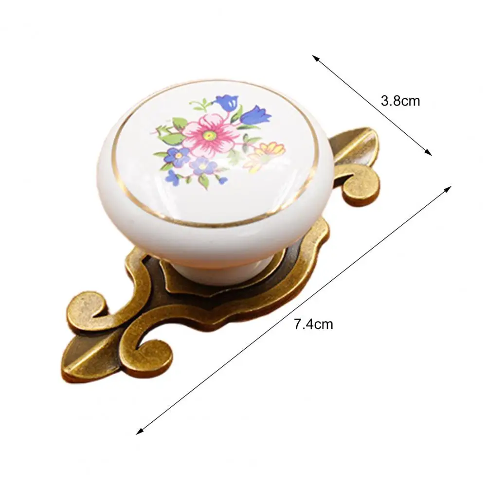 

Vintage Cabinet Pull Lightweight Drawer Handle Rust-proof Ceramic Cabinet Knob Hardware Easy Installation
