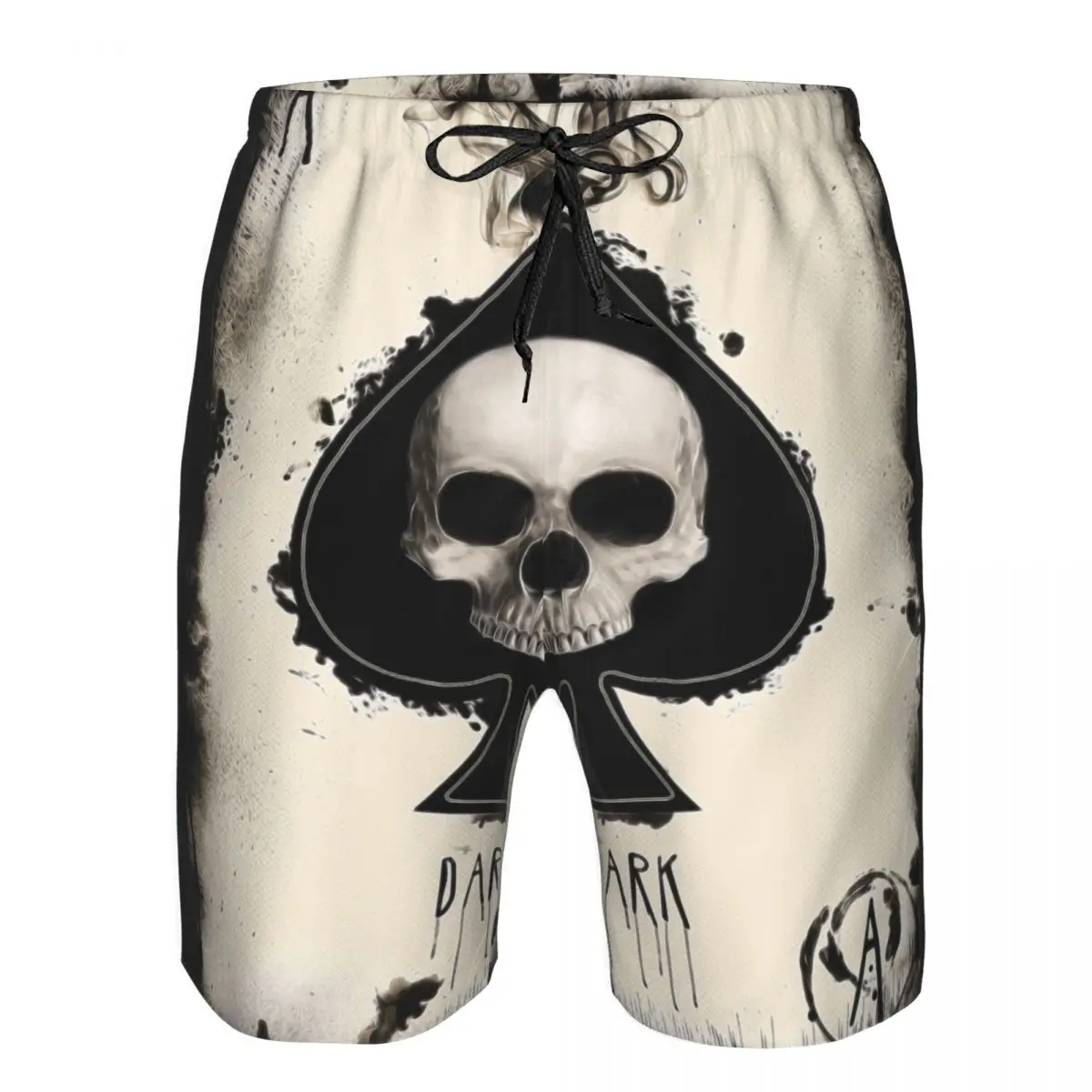 

Mens Quick-drying Beachwear Ace Of Spades With Skull Swimsuit Men 2022 Bathing Suit Summer Men's Swimwear