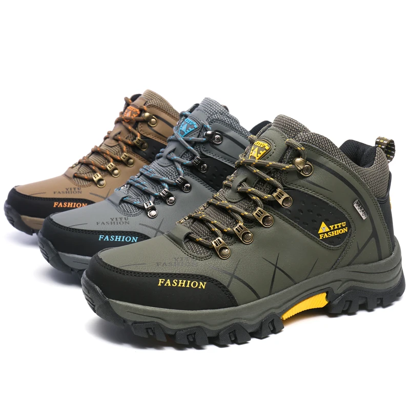 

Comfortable Large Size Men's Outdoor Anti-Slip Wear Resistance Hiking Shoe Teenagers Climbing Shoes Casual Sport Footwear 39-47#