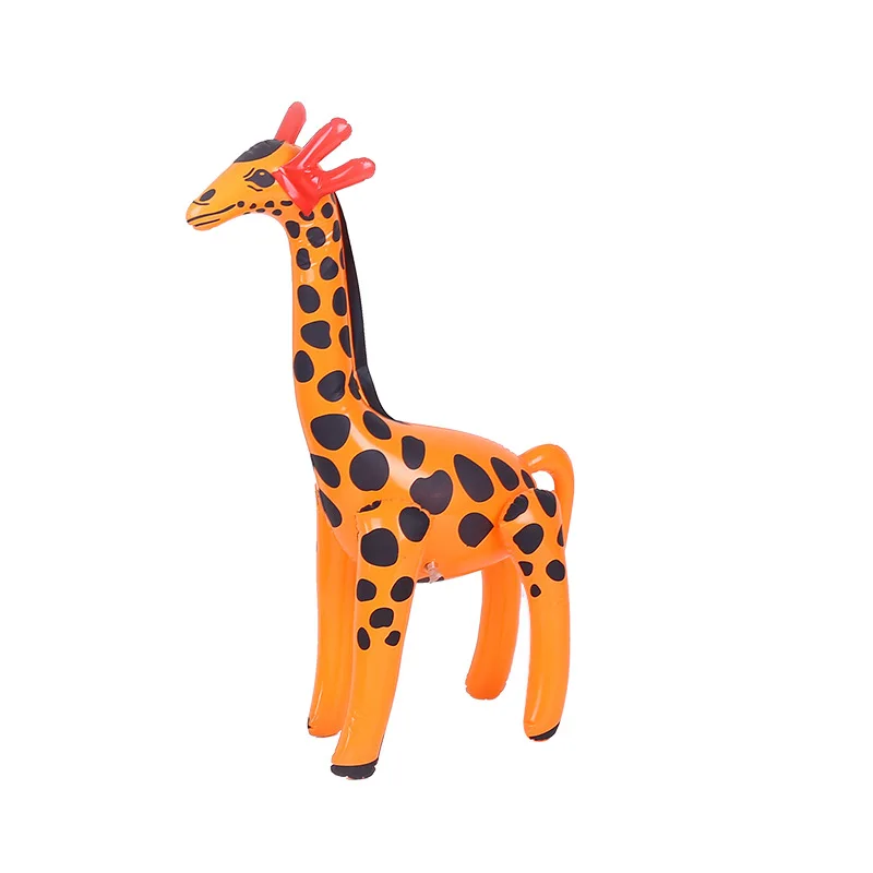

Children's Pvc Inflatable Toys New Animal Inflatable Giraffe Sika Deer Cartoon Toys Wholesale