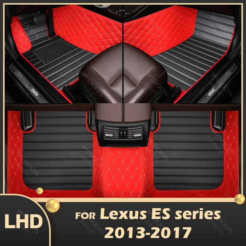 

Автомобильные коврики для LEXUS ES series ES200, ES250, ES300h, ES350, 2013, 2014, 2015-2017, индивидуальные автомобильные подставки для стоп, искусственная Обложка