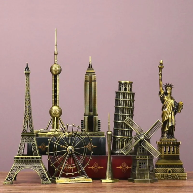 

Iron Landmark Building Model Small Crafts Eiffel Tower Creative Home Living Room Wine Cabinet Decoration Ornaments