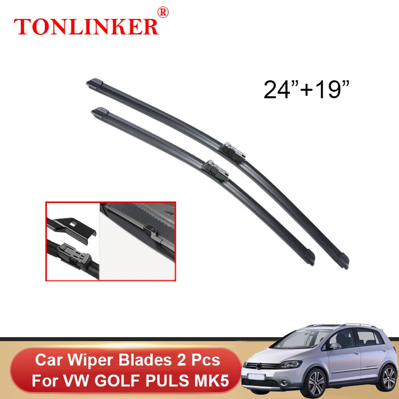

Автомобильные щетки стеклоочистителя TONLINKER для Volkswagen VW GOLF PLUS MK5 2009 2010 2011 2012 2013 2014, автомобильные аксессуары, щетки стеклоочистителя переднег...
