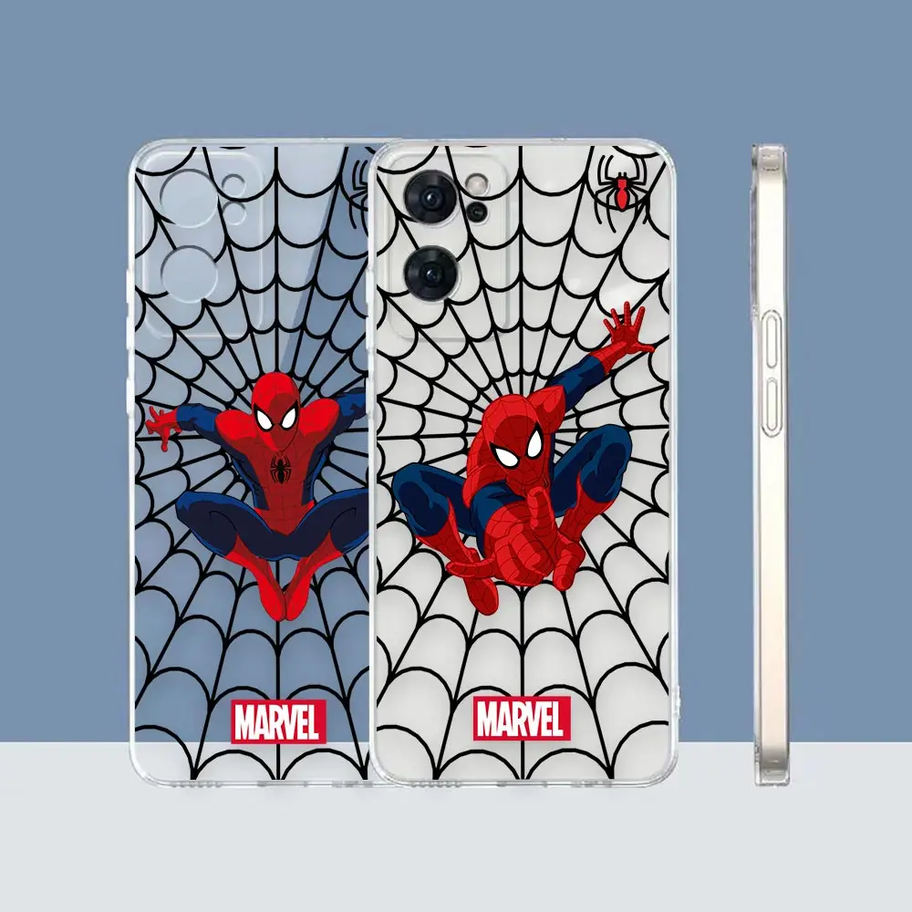 

Clear Case RENO7 Cover For OPPO RENO 7 6 4 4F F21 7 6 6Z 5F 3 2Z FIND X5 X X3 PRO LITE 5G 4G Case The Avengers Spider-Man Marvel