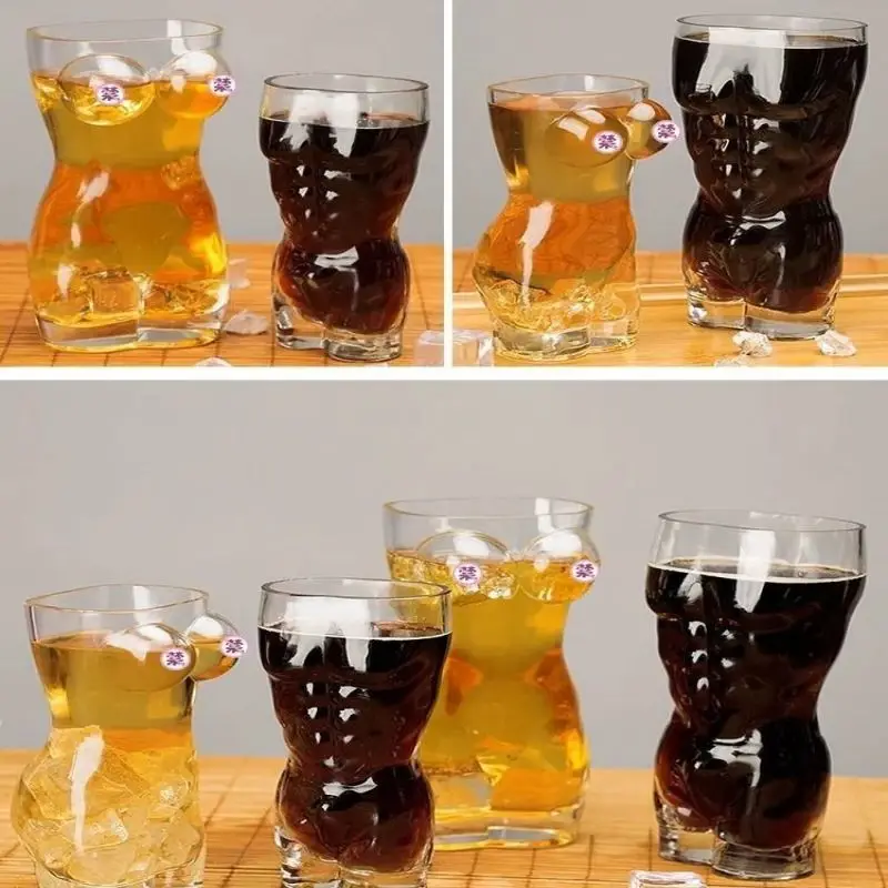 Tok Tok Beer Glass Glass Creative Large Beer Glass Commercial Personality Human Cup Super Large Draft Beer Cup Bar