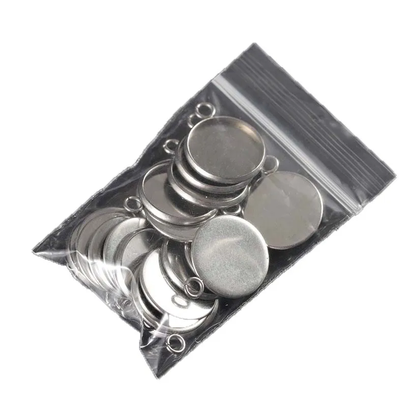 6 8 10 12 14 16 18 20 25 mm Single Loop Round Cabochon Base Tray Bezels Blank Cameo Setting Supplies For Jewelry Making Pendant