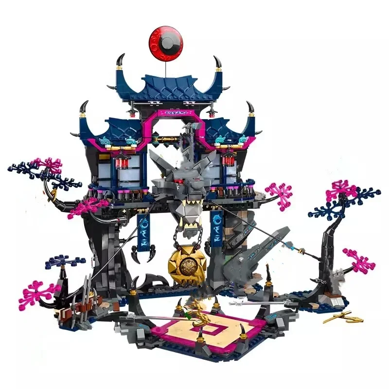 Креативные Строительные Блоки MOC Маска Ниндзя Волк Dojo Shadow Строительный Набор