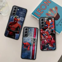 marvel hero spiderman phone case silicone soft for samsung galaxy s21 ultra s20 fe m11 s8 s9 plus s10 5g lite 2020