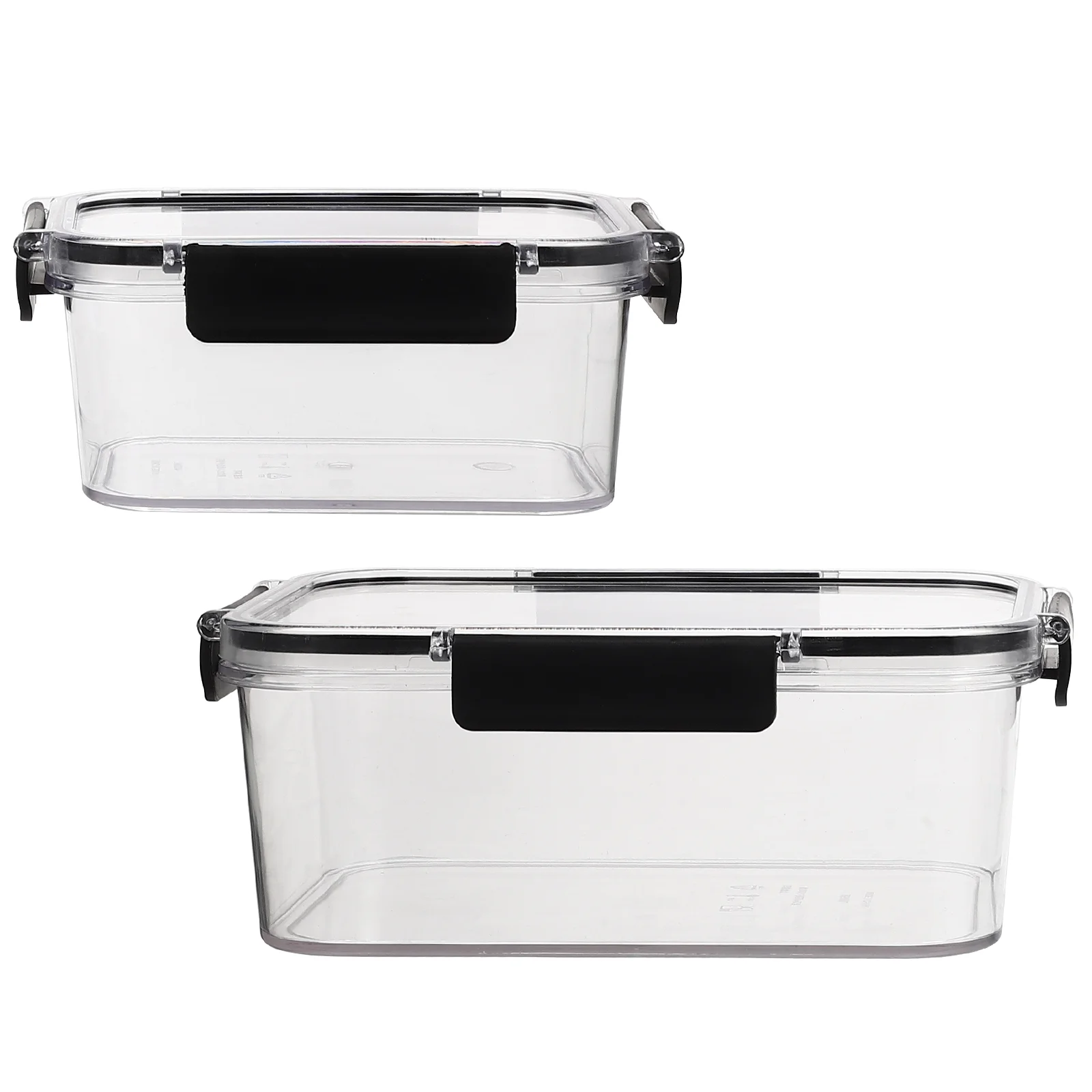 

2Pcs Multi-function Storage Boxes Portable Boxes Lidded Boxes Fridge Containers