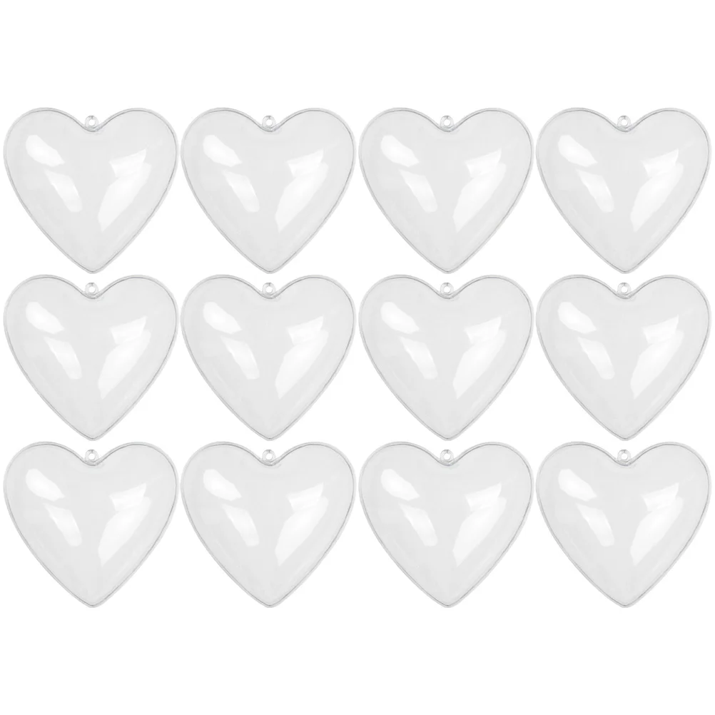 

Christmas Clear Ornamentsheart Tree Boxplastic Fillable Boxes Ornament Hanging Decorations Transparent Pendantdecorate Crafts