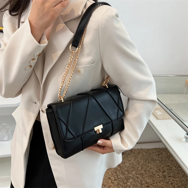 

Small Messenger Bag For Women Pu Leather Chain Shoulder Bag Fashion Female Casual Crossbody Bags Handbags Purse Bolsos